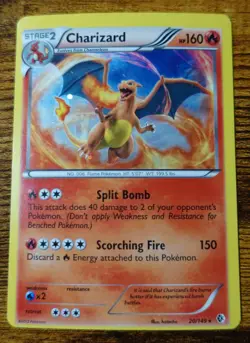 Charizard 20/149 Misalignment Error Miscut Holo Boundaries Crossed Pokemon Card - Image 1