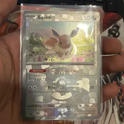 Pokemon Eevee TCG Master Ball Reverse Holo Prismatic Evolutions Card 074/131 - Image 1