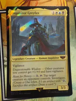 Inquisitor Greyfax (Surge Foil): Universes Beyond: Warhammer 40000 FOIL, #003 - Image 1