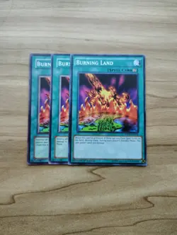 Yu-Gi-Oh! - Burning Land 3X - Full Playset - Image 1