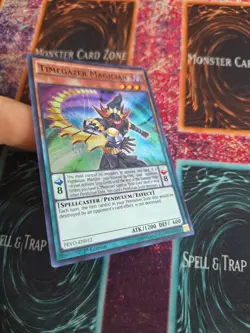 Yu-Gi-Oh! Timegazer Magician PEVO-EN012 Super Rare 1st Edition Near Mint - Image 2
