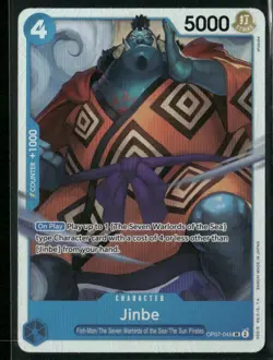 One Piece TCG 500 Years in the Future OP07-045 Jinbe SR Foil English - Image 1
