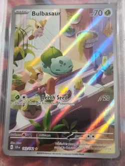 Pokemon TCG Stellar Crown Bulbasaur Holo Rare Card 143/142 Sv07 IR PSA 10 - Image 4