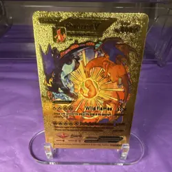 Pokemon Charizard V Gold Foil Card - Image 1