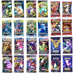 Pokimon 324Pcs Cards Sun & Moon XY Evolutions Booster Box Collectible Trading - Image 1
