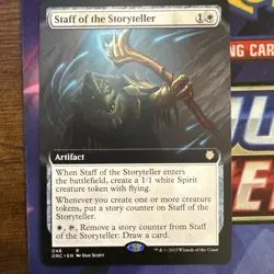Staff of the Storyteller (Extended Art) R Commander: Phyrexia: Owl - Image 1