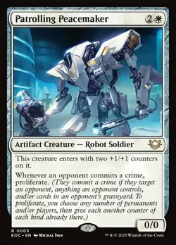 MTG Patrolling Peacemaker, NM-Mint, English Commander: Edge of Eternities - Image 1
