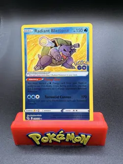 Radiant Blastoise - Pokemon Go #018/078 Radiant Holo Rare - Near Mint - Image 1