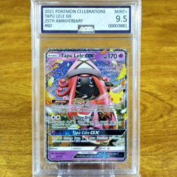 Pokemon Celebrations 25th Ann Tapu Lele GX 60/145 AGS Mint+ 9.5 Holo Rare 2021 - Image 1