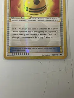 Pokemon TCG Rocky Helmet Trainer Secret Rare 153/149 Boundaries Crossed Holo - Image 3