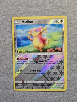 Audino 177/236 Uncommon Reverse Holo Sun & Moon Unified Minds Pokemon - Image 1