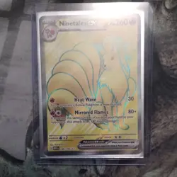 Pokemon TCG Ninetales EX 186/165 Ultra Rare Scarlet & Violet 151 NM Condition - Image 1