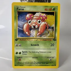 Pokemon TCG WOTC 1999 Jungle 1st Edition Paras 59/64 - NM - Image 1