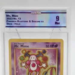Pokemon Mr. Mime Holo 2023 Blastoise & Suicune ex Deck 013/034 CC&G 9 Mint - Image 2