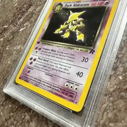 Dark Alakazam 1/82 Team Rocket 1st Edition Holo PSA 8 - Image 5