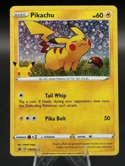Pokemon Pikachu - SWSH039 - Cosmo Holo - SWSH Black Star Promos - Image 1
