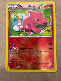 Pokemon BW Legendary Treasures Charmeleon 18/113 Uncommon Reverse HOLO 2013 LP - Image 1