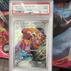 PSA 9 MT Crocalor Paldea Evolved Illustration Rare Holo Pokemon 202/193 - Image 1