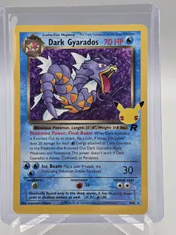 2021 Pokemon Dark Gyarados 8/82 Celebrations Classic Collection Holo NM - Image 1