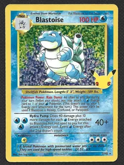 Pokemon Celebrations Blastoise 2/102 Classic Collection Holo Near Mint - Image 1