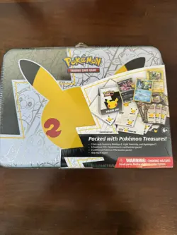 Pokemon TCG 25th Anniversary Celebrations Collector Chest Lunch Box Tin Sealed - Image 1