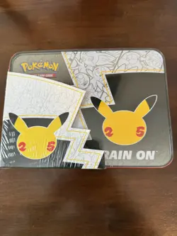 Pokemon TCG 25th Anniversary Celebrations Collector Chest Lunch Box Tin Sealed - Image 3