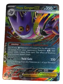 Mega Gengar EX 56/94 Phantasmal Flames Ultra Rare Holo Pokemon TCG NM - Image 1