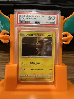 Pokemon TCG Detective Pikachu #SM190 Promo PSA 10 - Image 1