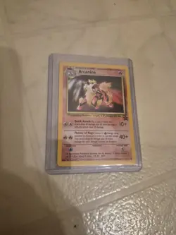 2000 Pokemon Arcanine #6 Black Star Promo WotC NM In Top Loader - Image 1