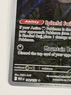 Spiritomb 148/132 IR Pokemon ME01 Mega Evolutions Ultra Rare Full Art AR - Image 3