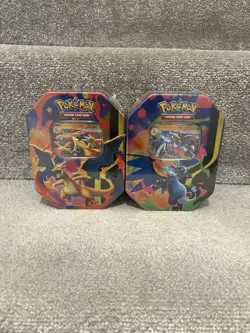 2x Pokemon TCG: Mega Charizard EX Tins (One of each X & Y) - New & Sealed - Image 1