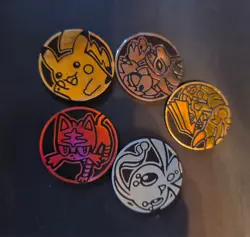 lot of 5 pokemon coin Pikachu included - Image 1