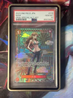 PSA 10 Nami SP Alt Art OP01-016 Awakening of the New Era Japanese 2023 ONE PIECE - Image 1