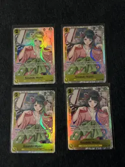One Piece TCG Kouzuki Hiyori X4 OP06-106 SR Wings of the Captain Foil Playset - Image 1