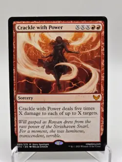 MTG Crackle with Power Strixhaven School of Mages Mythic NM Magic - Image 1