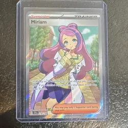 Pokemon Miriam Full Art Ultra Rare Holo 238/198 Scarlet & Violet Base Set - Image 3