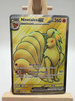 Ninetales ex 186/165 - Scarlet Violet 151 Full Art Ultra Rare Pokemon NM - Image 1