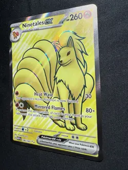 2023 Pokemon SV 151 Ninetales ex #186/165 Full Art Rare Out Of Print PSA Worthy! - Image 2