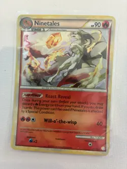 Pokemon Ninetales TCG Holo Rare Card 7/123 HGSS HeartGold SoulSilver - Image 1