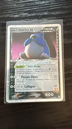 Pokemon 2004 - Rocket's Snorlax ex - 104/109 Team Rocket Returns Holo NM - Image 1