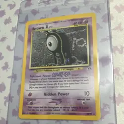 Pokemon Unown [A] Neo Discovery Holo Rare 14/75 40 HP Hidden Power English Card - Image 1