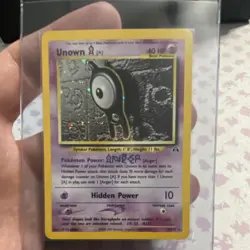 Pokemon Unown [A] Neo Discovery Holo Rare 14/75 40 HP Hidden Power English Card - Image 3