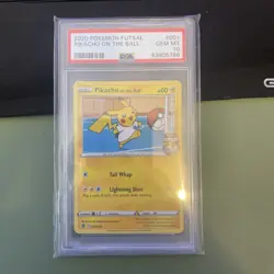 Pokemon Pikachu TCG Promo Card On the Ball, UK Exclusive 001/005 PSA 10 - Image 1