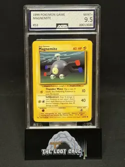 1999 Pokemon Base Set Magnemite 53/102 AGS 9 WOTC - Image 1
