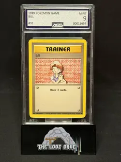 1999 Pokemon Base Set Trainer Bill 91/102 AGS 9 WOTC - Image 1