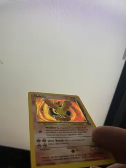 1999 Pokemon Fossil Moltres Holo Unlimited WOTC #12 Near Mint Vintage - Image 4