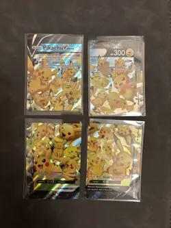 ULTRA RARE Pikachu V-Union 4-Card Set Pokemon TCG SWSH139-142 Holo Promo - NM - Image 4