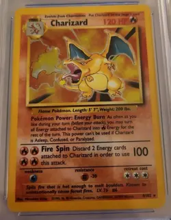 Pokemon Charizard 4/102 Base Set Unlimited CGC 8.5 Old Label With Sub Grades - Image 3