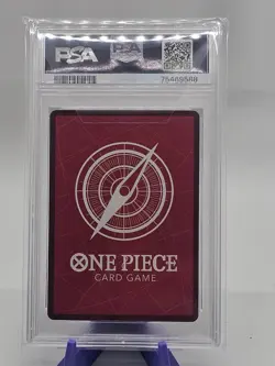 One Piece Card Game TCG OP02-072 Zephyr Alt Art Leader PSA 10 - Image 2