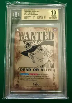 2025 One Piece Carrying On His Will OP13-120 Sabo WANTED POSTER BGS 10 PRISTINE - Image 1